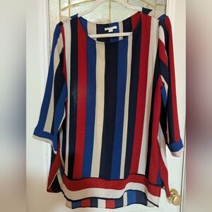 Est 1846 Boxy 3/4 Sleeve Blouse Size XL